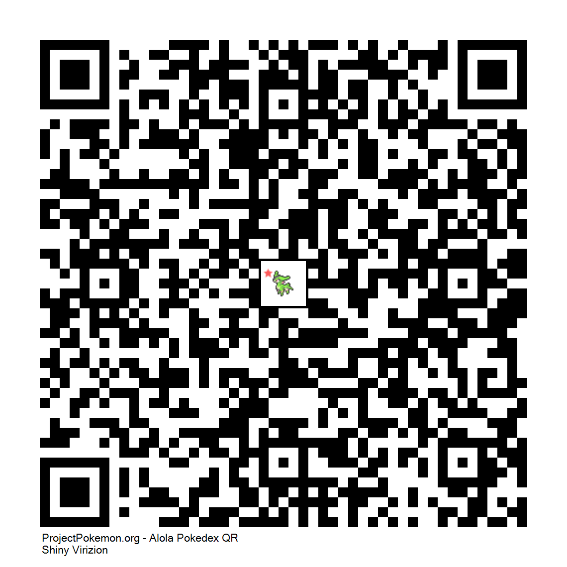 Cdigo QR de Virizion variocolor